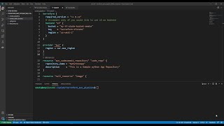 Using Terraform to create aws codepipeline infrastructure to deploy ECS service