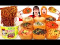 Giant Fried Tofu Rice Balls 대왕 우뷰초밥 Fire Spicy Noodles Mukbang 불닭볶음면 짜장 먹방 Labeat 랩잇 