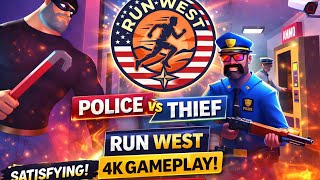 POLICE vs THIEF 🔥 Run West 4K Gameplay | Epic Chase & Escape! 😱 screenshot 3