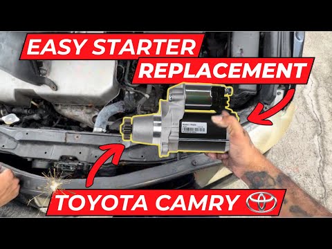 Toyota Camry Starter Replacement 2008 6 Cylinder 3.5L Engine (2007-2011