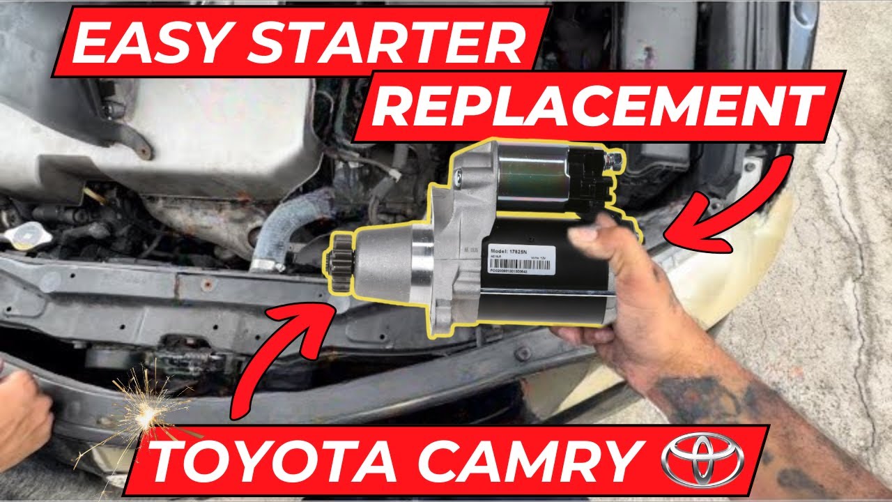 Замена стартера Toyota Camry 2008, 6-цилиндровый двигатель 3,5 л (2007-2011)