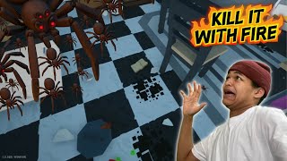 I Burned My House Down To Get Rid Of These Spiders!!! | Kill It With Fire