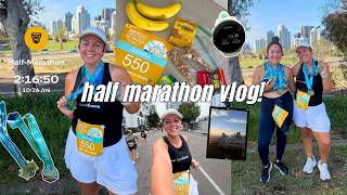 half marathon race day vlog in san Diego!