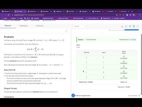 codechef Far away solution