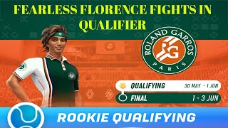 FunZone - Tennis Clash Game Play - Fearless Florence playing for qualifier - Tough Matches