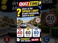 🚗 UAE Driving Quiz 😨 | Residential Area Speed Limit? #shorts
