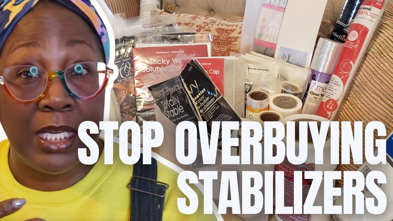 Стабилизаторы для вышивки: не покупайте лишнего! (Всего 4, которые вам действительно нужны)