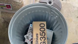 Behrens Garbage Lid 20 gal  23' H x 17' Dia  Galvanized Steel Trash Can Review
