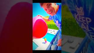 Dropping a GIANT Water Balloon Prank! 🎈💦#shorts