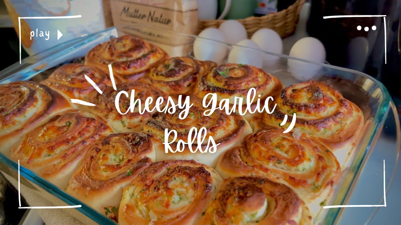 Slow Living in Denmark: Baking Cheesy Garlic Rolls 