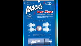 Mack’s High Fidelity Ear Plugs – Clear Sound, Lower Volume!