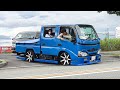 車高短トラック🛻ガガガッ‼︎と擦っちゃう‼️搬出動画① STYLE BOX MEETING2021【SBM】ハイエース キャラバン