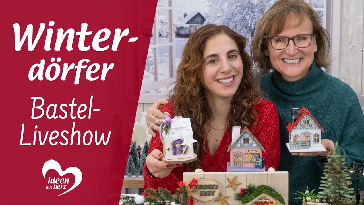 Winterdorf mit Häusern & Tannen - Basteln live (24.11.2025)