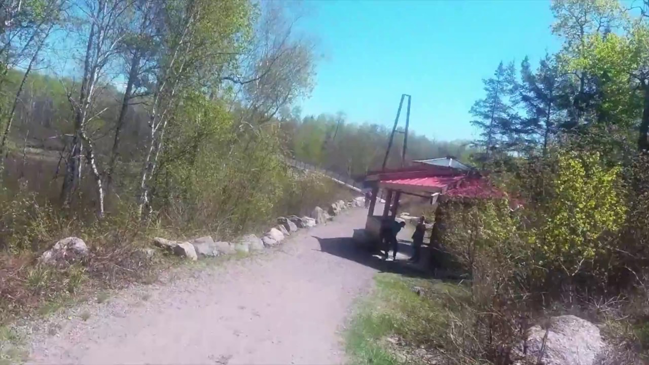 White Shell Bridge Whiteshell River Suspension Bridge - YouTube