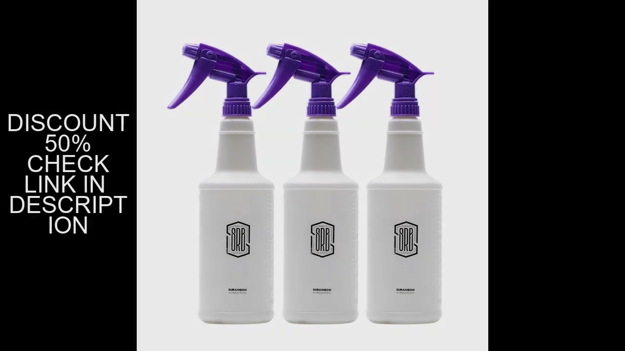 Spray Bottles 26oz/770ml, Refillable Empty Spray Bottles for Cleaning Solutions, Watering Plants, Pr