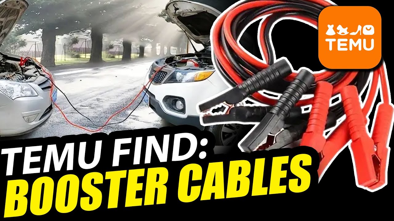 JUMPER CABLES 4 Gauge Heavy Duty Emergency Kit in Bag - Unbox, Test and Review - Temu Finds Ep.3