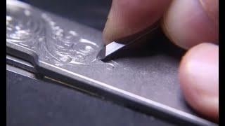 How I hand Engraved This Titanium Pocket Knife
