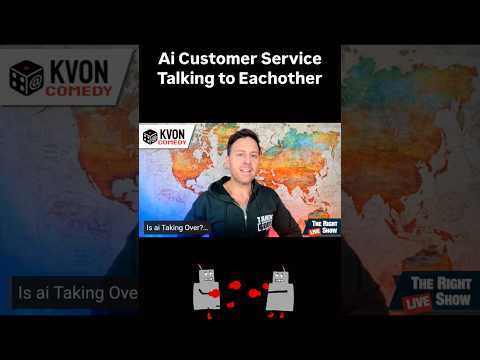 Ai vs Ai Customer Service is Insane! 🤖 (KvonComedy) 🎤 ✈️ #customerservice #ai #tesla #technology