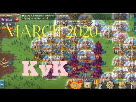 Kvk March 2020 Action Lords Mobile|| Lords Mobile March 2020 KVK - YouTube