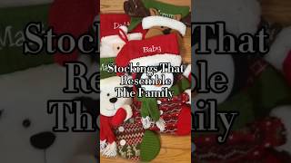 Christmas Stockings That Resemble The Family