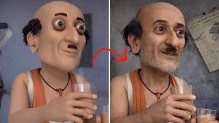 Motu Patlu In Real Life Motu Patlu Cartoon Vs Real Life Motu Patlu Real Face