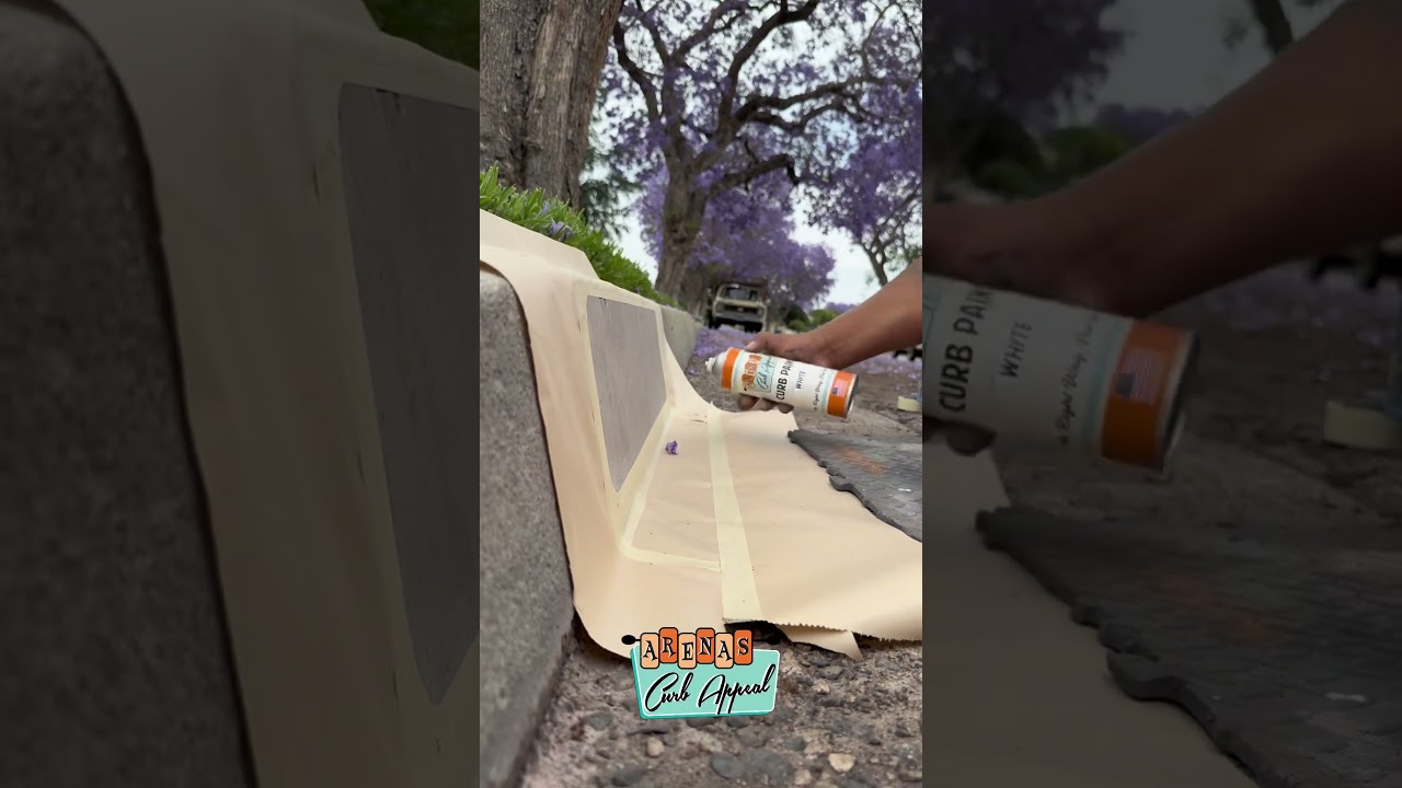 We painted this curb over 2 years ago! 