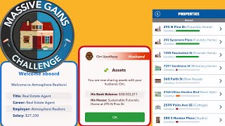 HOW TO COMPLETE THE MASSIVE GAINS CHALLENGE be born in Kansas real estate Bitlife