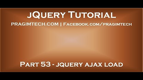 jquery ajax load