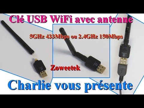 Zoweetek Clé USB WiFi 600Mbps Avec Antenne Bande 5GHz 433Mbps Ou 2 4GHz 150Mbps Pour Windows Et MAC Zoweetek Clé USB WiFi 600Mbps Avec Antenne Bande 5GHz 433Mbps Ou 2 4GHz 150Mbps Pour Windows Et MAC