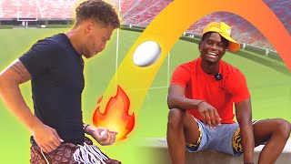 Impossible Egg Toss Challenge w/ Georgia Receivers!