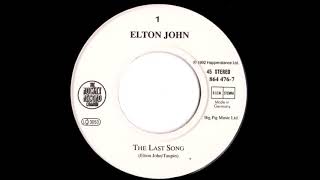 Elton John The Last Song 7" single