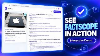 How FactScope Works — Interactive Claim and Image Verification Demo