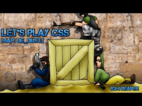 Let's Play Counter Strike: Source Map:de_dust2 Expert Bots (AWP/Magnum Kills)
