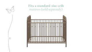 Little Seeds Monarch Hill Ivy Metal Baby Crib
