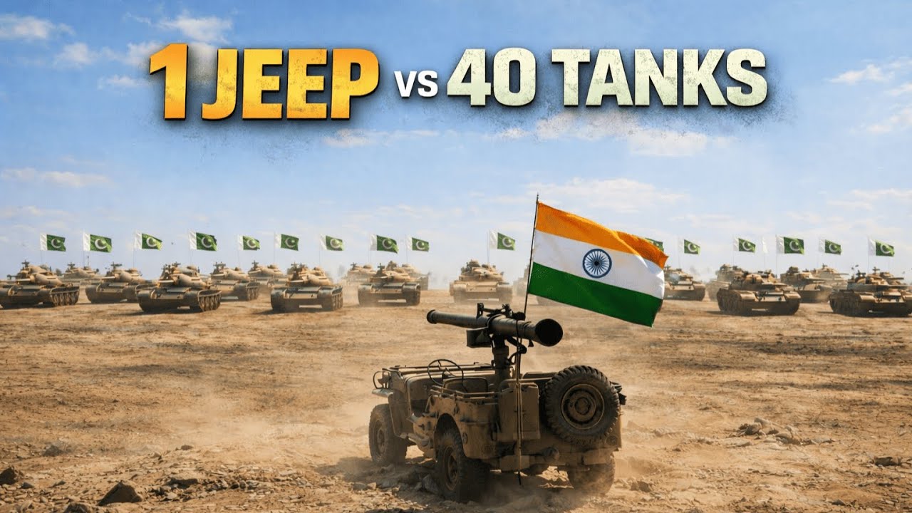 How One Jeep Destroyed 40 Tanks | Real War Battle of Longewala (1971) Explained