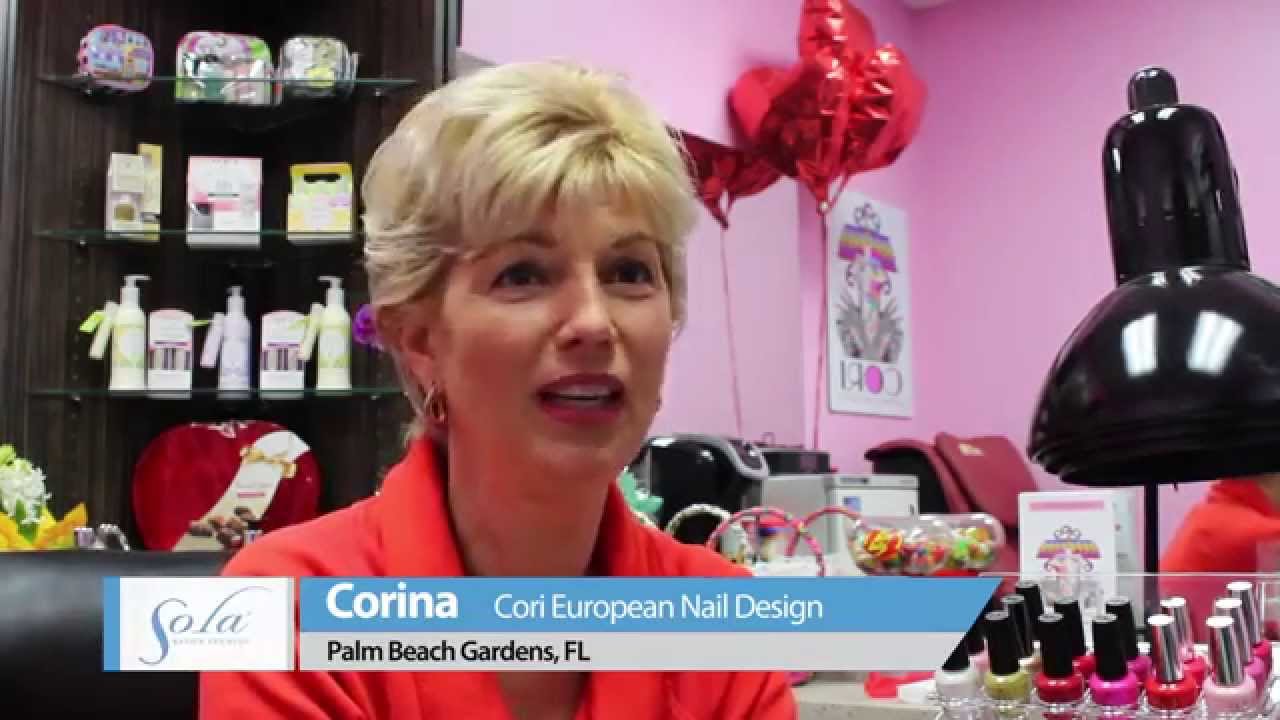 Corina, owner of Cori European Nail Design inside Sola Salons of Palm