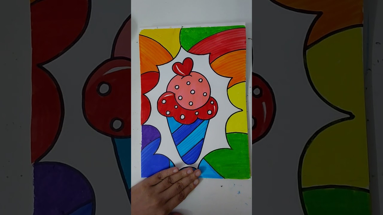 Рисование в стиле поп-арт: простые уроки для детей онлайн www.tinyprintsart.com 