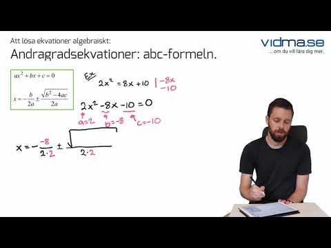 Video: Är den kvadratiska formeln?