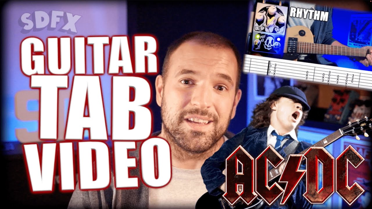 ACDC You Shook Me All Night Long TAB VIDEO ft. Stone Deaf FX PDF1X | Full Tab | Lesson | Tutorial