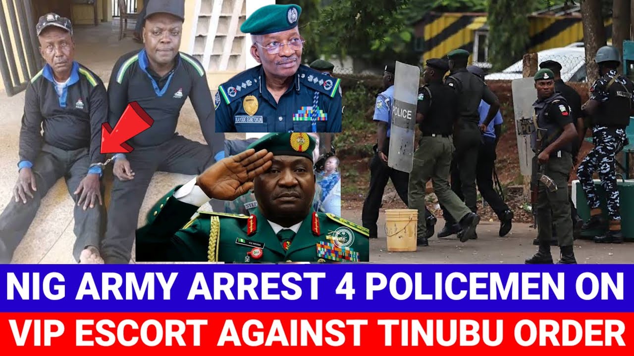 Нигерийская армия арестовала четырех полицейских, выполнявших обязанности высокопоставленных лиц,...