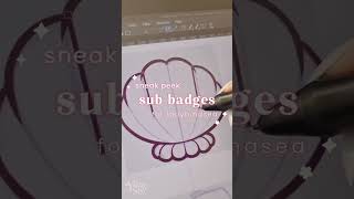 ✦ custom sub badges for luna! #streamer