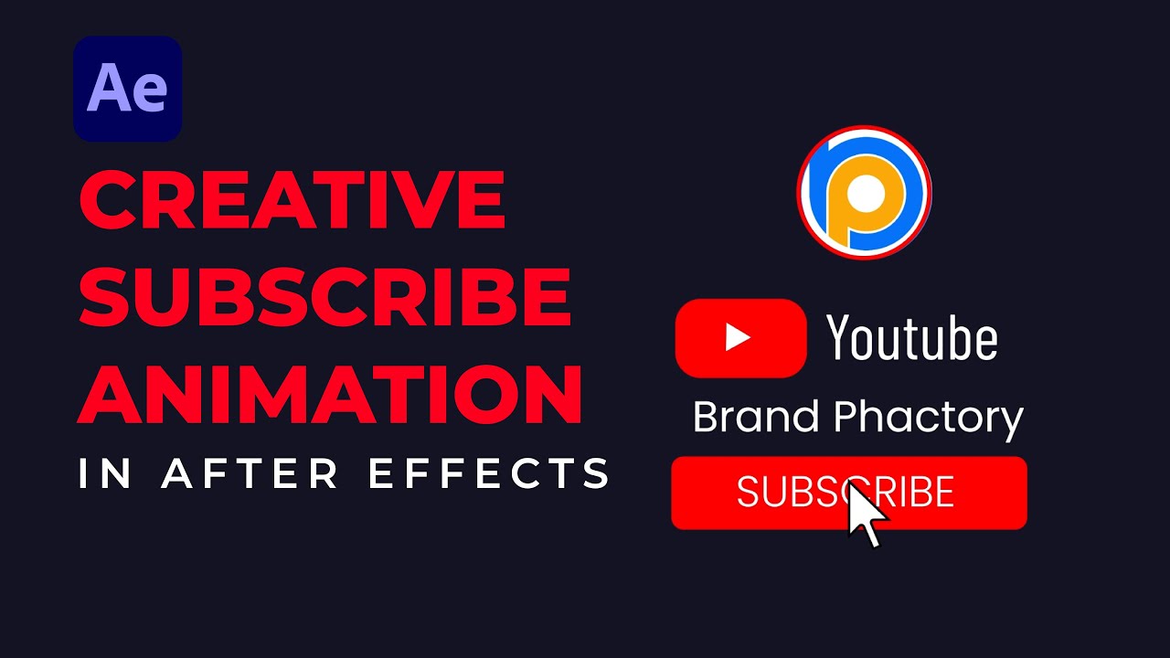 How to Make Unique Subscribe Animations for Your Channel in After ...