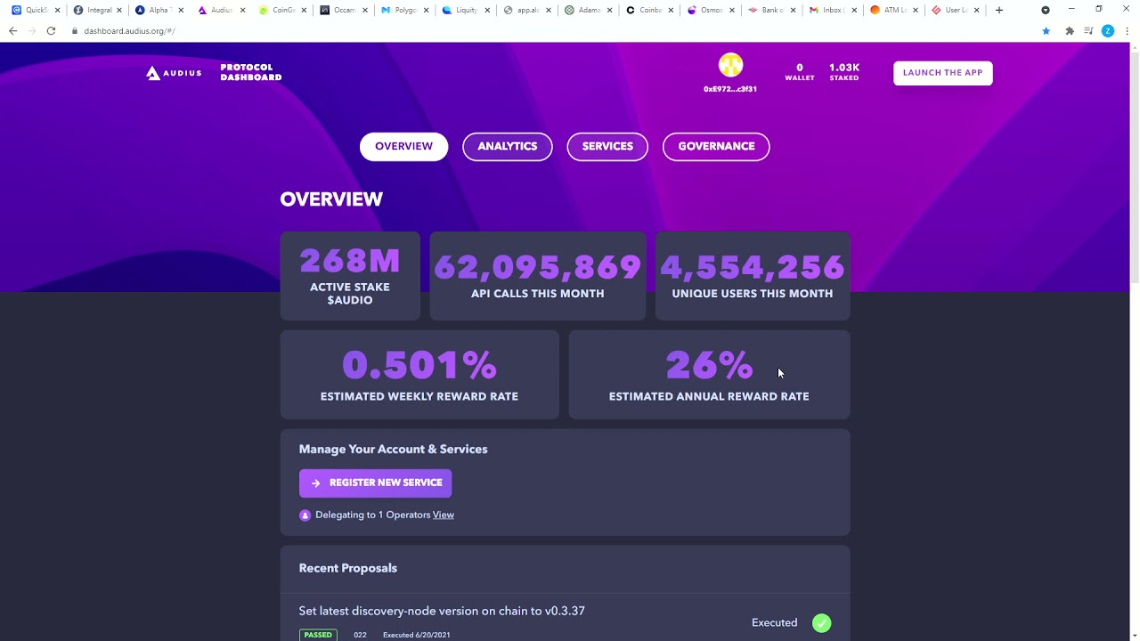 Claiming Audio Token Rewards
