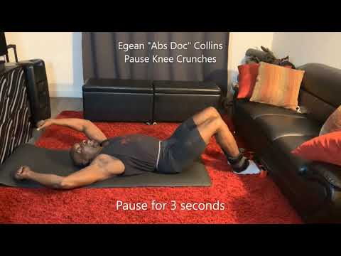 How to do Pause Knee Crunches
