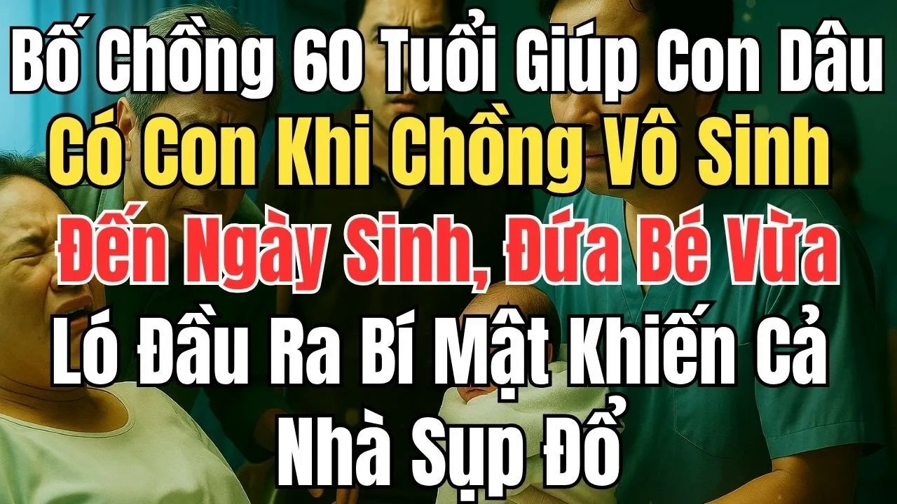 Bố Chồng U60 Giúp Con Dâu Có Con Khi Chồng Vô Sinh – Đến Ngày Sinh, Bí Mật Khiến Cả Nhà Sụp Đổ!