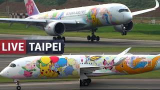 Taipei Airport Live Pokemon A350 China Airlines Korean Air Boeing 787
