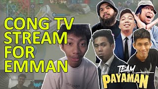 Team payaman cong tv balmond | star for a cause emman mobile legends