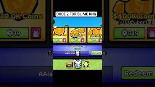 NEW CODES IN SLIME RNG #shorts #roblox
