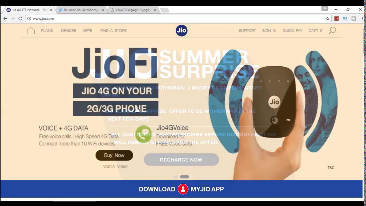 Jio Summer Surprise Offer Chalu hai!!!! Jaldi Recharge karo***