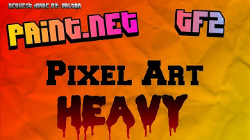 (SPEED ART) Pixel Art Heavy From TF2 Paint.NET